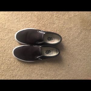 Black classic slip on vans
